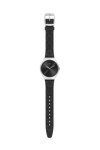 SWATCH Skin Irony Black Quilted Black Leather Strap