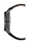 KENNETH COLE Gents Automatic Black Leather Strap