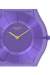 SWATCH Purple Time with Purple Biosourced Strap