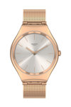SWATCH Contrasted Simplicity Rose Gold Stainless Steel Bracelet