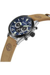 TIMBERLAND Tidemark Dual Time Brown Leather Strap