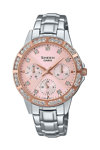 CASIO Sheen Crystals Silver Stainless Steel Bracelet