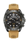 TIMBERLAND Carrigan Dual Time Brown Leather Strap