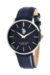 U.S.POLO Miller Blue Leather Strap