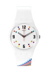SWATCH Merry-Go-Round Squares Multicolor Silicone Strap