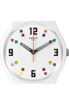 SWATCH Merry-Go-Round Squares Multicolor Silicone Strap