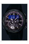 CASIO Edifice Sospensione Dual Time Chronograph Black Rubber Strap