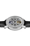 INGERSOLL Row Automatic Dual Time Black Leather Strap