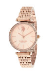 U.S.POLO Eleonore Crystals Rose Gold Stainless Steel Bracelet