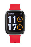TEKDAY Smartwatch Red Silicone Strap