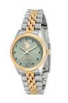 U.S.POLO Azure Crystals Two Tone Stainless Steel Bracelet