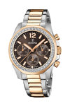 FESTINA Crystals Chronograph Two Tone Stainless Steel Bracelet