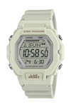 CASIO Collection Dual Time Chronograph White Rubber Strap