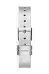 GUESS Crystal Clear Crystals Silver Leather Strap