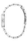 GUESS Clash Crystals Silver Stainless Steel Bracelet