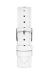 GUESS G Gloss Crystals White Leather Strap
