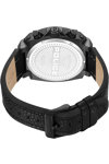 POLICE Norwood Dual Time Black Leather Strap