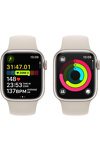 Apple Watch Series 9 GPS 45mm with Starlight Sport Band - S/M