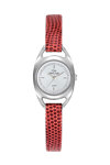 GO Mademoiselle Crystals Red Leather Strap