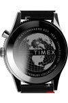 TIMEX Waterbury Traditional GMT Black Leather Strap