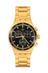 SWATCH In The Black Chronograph Gold Stainless Steel Bracelet