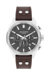 LEE COOPER Dual Time Brown Leather Strap