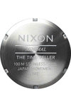 NIXON Time Teller Black Leather Strap