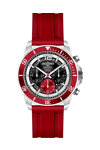 AQUADIVER Force Master Chronograph Red Rubber Strap