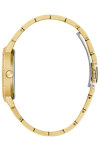 GUESS Three Of Hearts Crystals Gold Stainless Steel Bracelet