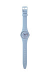 SWATCH Essentials Trendy Lines In The Sky Light Blue Silicone Strap