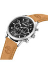 TIMBERLAND Managate Dual Time Brown Leather Strap
