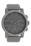 OOZOO Timepieces Grey Leather Strap