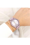 OOZOO Timepieces Crystals Purple Leather Strap