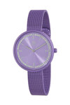 MAREA Zircons Purple Stainless Steel Bracelet