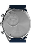 Q Timex Tachymeter Blue Leather Strap
