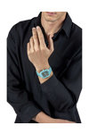 RADO True Square Diamonds Automatic Open Heart Turquoise Ceramic Bracelet (R27176712)