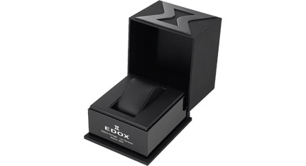 EDOX CO-1 Automatic Chronograph Black Rubber Strap