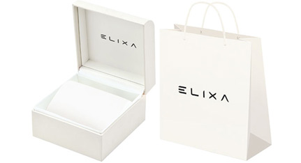 ELIXA Beauty Crystals Yellow Leather Strap Gift Set