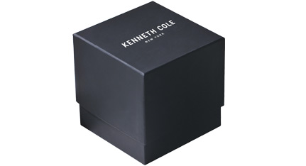 KENNETH COLE Gents Black Stainless Steel Bracelet