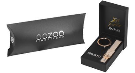 OOZOO Timepieces Smartwatch Rose Gold Stainless Steel Bracelet