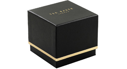 Λουράκι TED Chevron Gold Leather Strap για APPLE Watches 38-40 mm