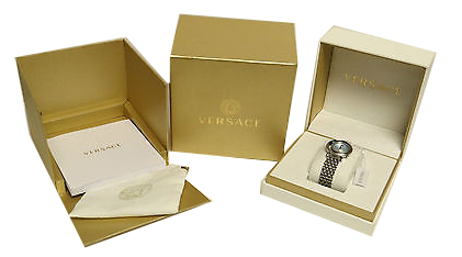VERSACE Greca Time Lady Two Tone Stainless Steel Bracelet