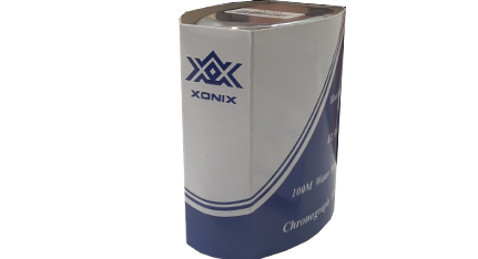 XONIX Mens Chronograph Black Silicone Strap