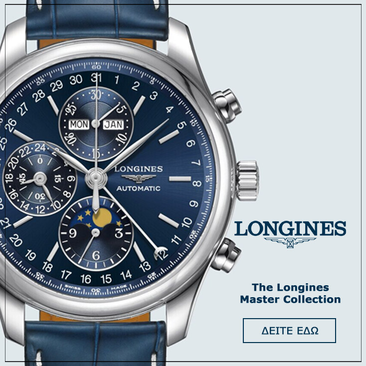 LONGINES The Longines Master Collection Chronograph Blue Leather Strap