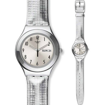 SWATCH Moon Plaided Grey
