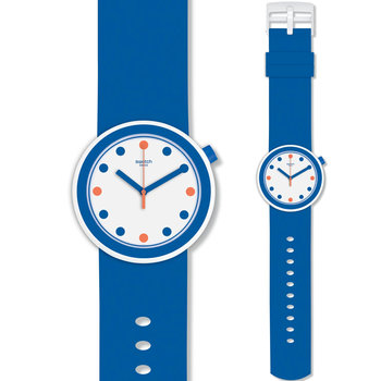 SWATCH Pop Collection POPiness Cyan Rubber Strap