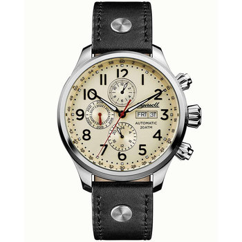 INGERSOLL The Delta Automatic Black Leather Strap