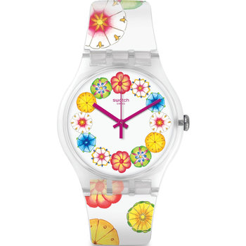 SWATCH Countryside Kumquat Multicolor Silicone Strap