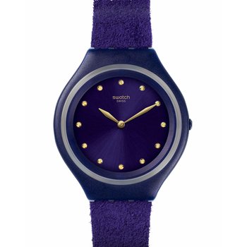 SWATCH Skinviolet Crystals Purple Combined Materials Strap