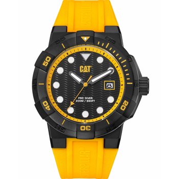 CATERPILLAR Shock Diver Yellow Silicone Strap